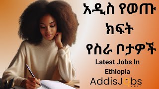 አዳዲስ ክፍት የስራ ቦታዎች  Latest Jobs in Ethiopia 2024 [upl. by Romain]