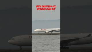 Iberia Airbus 330200 departure from SFO [upl. by Eerat730]