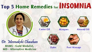 Top 5 Home Remedies for Insomnia  Natural Treatment [upl. by Emory]