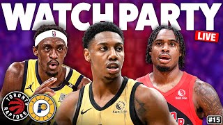 Raptors vs Pacers LIVE Watch Along  Pascal Siakam RETURNS To Toronto 🌶️🏀 [upl. by Arahset]