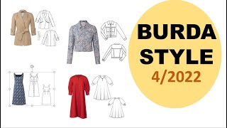 Burda 42022 Technical Drawings 👗 [upl. by Naples]