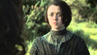 Game of Thrones Arya Stark tells Sandor quotThe Houndquot Clegane off [upl. by Jacquenetta]