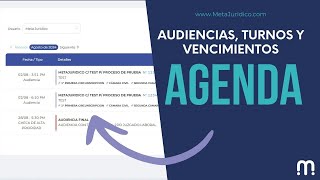 ¡Rediseñamos la agenda  Consultá tus vencimientos audiencias y turnos [upl. by Fugate]