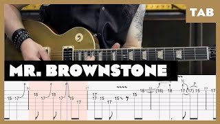 Guns N’ Roses  Mr Brownstone  Guitar Tab  Lesson  Cover  Tutorial [upl. by Pytlik]