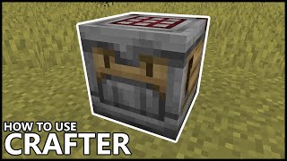 How To Use The CRAFTER In MINECRAFT [upl. by Ahsitan45]