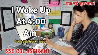 I Woke Up at 400 Am in Morning For Exam Preparation 📚  Productive Study 🎯 SSC CGL 🔥 Study Vlog [upl. by Diann]