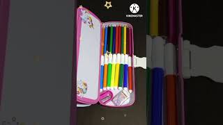 Filling my new model pencil boxstationery collectionpencil boxshorts [upl. by Ketty534]