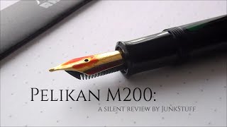 Pelikan M200  A Silent Review w Noodlers Apache Sunset [upl. by Harbert]