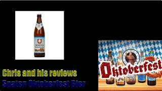 Spaten Oktoberfest bier German Beer Review [upl. by Eliezer]