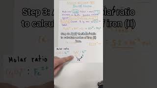 Redox Titration Calculation In 5 Steps  Dichromate amp Iron II ions [upl. by Aleihs]