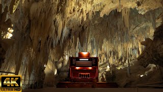 Luray Caverns Cathedral chamber Great Stalacpipe Organ rare music 4k video [upl. by Allac194]