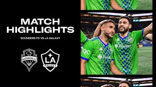 HIGHLIGHTS Seattle Sounders FC vs LA Galaxy  October 4 2023 [upl. by Allerym]