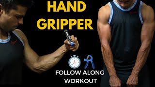 Hand Gripper Follow Along Workout  Strong amp Vascular Forearms In 3mins [upl. by Nerte]