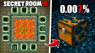 I Found Minecraft Rare Hidden Secret Rooms [upl. by Llehctim]