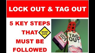 Lock Out amp Tag Out Procedure  5 Importance Steps for LOTO Safety  Lockout Tagout [upl. by Oileve829]