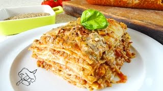 LASAGNE VEGANE AL RAGU di LENTICCHIE con BESCIAMELLA VEGAN  MENU di NATALE  NATALE VEGAN [upl. by Olram]