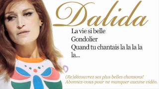 Dalida  Gondolier  Paroles Lyrics [upl. by Aubarta]