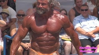 Arthur Hrvatin Jr Over 50 Posing Routine at Muscle Beach 7413 [upl. by Threlkeld]