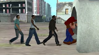 Pipe entering GTA characters Super Mario style [upl. by Gnourt]