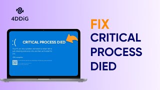 😲How To Fix Critical Process Died Issue on Windows 1110 [upl. by Barta]