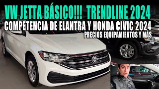 VW JETTA TRENLINE 2024 🔴 FUI A VERLO Y ES MUY GRANDE [upl. by Hebrew258]