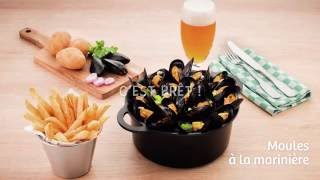 Recette Moules Marinière  Léon de bruxelles [upl. by Ronal]