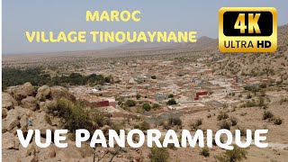 MAROC Village Tinouaynane vu du HAUT  vue panoramique  4KHD Walking Tourدوار تينوينان تارودانت [upl. by Cioban]