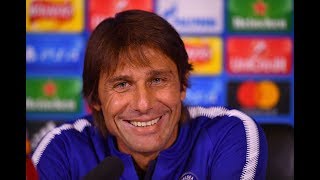 Antonio Conte amp Marcos Alonso Press Conference  Chelsea v Roma  Champions League [upl. by Nosyk]