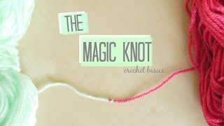 CROCHET BASICS The Magic knot  Bella Coco [upl. by Arodnap]