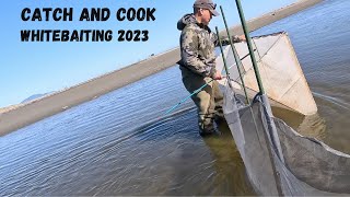 CATCH AND COOK  WHITEBAITING 2023 [upl. by Pedaias]