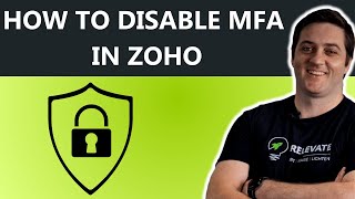 How to disable MFA in Zoho and turn it back on again [upl. by Aimerej255]