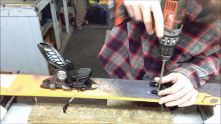 Marker Griffon bindings going on Nordica Skis [upl. by Anasus]