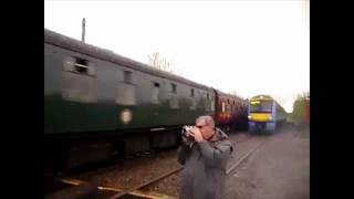 Train Spotter Almost Killed by High Speed Train [upl. by Eskil]