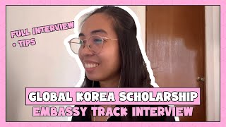 INTERVIEW Embassy Track  Global Korea Scholarship  A Fangirls Heart in Korea [upl. by Ellerahc]