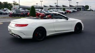 2017 MercedesBenz S63 AMG Cabriolet First Look [upl. by Allemat]