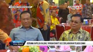 Bersama Kapolda Kalbar Yayasan Bhakti Suci Deklarasikan Pilkada Damai [upl. by Aramahs]