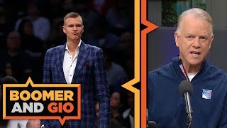 Boomers glad the Knicks TRADED Kristaps Porzingis  Boomer and Gio [upl. by Dadirac]