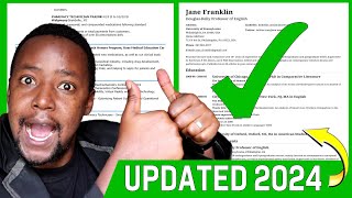 CV Format UPDATES for the year 2024 REVEALED  How To Write a CV 2024 [upl. by Ocicnarf908]