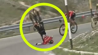 INSANE CRASH on Stage 9 Giro DItalia 2021 Matej MOHORIČ HOW [upl. by Sillaw]