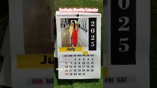 Synthetic A3 size calendar 2025 year calendar calendardate syntheticdiamond a3 new collection [upl. by Perren607]