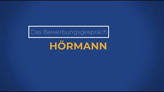 Deine Ausbildung bei Hörmann I Bewerbungsgespräch [upl. by Eednas695]