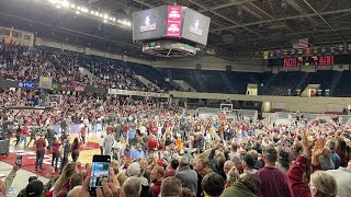 Bellarmine Knights win schools first ASUN Championship Fans storm the court [upl. by Anegal762]