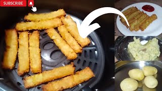 French fries 🍟 in Air fryer I एयर फ्रायर में झट पट बनाए फिंगर फ्राई 😋 [upl. by Also694]