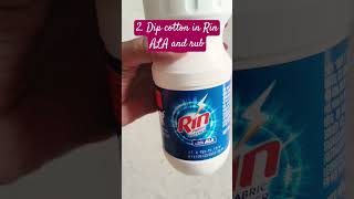 Rin ALA or Rin Fabric Whitener l How to use Rin ALA or Rin Fabric Whitener [upl. by Anelegna]