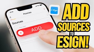 How to Add Sources in ESign iOS  Install IPA Files on iPhoneiPad Without Jailbreak [upl. by Enilekcaj161]