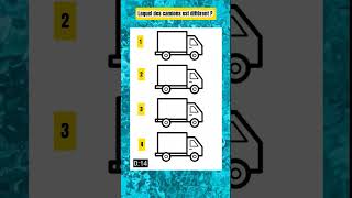 Lequel des camions est différent  enigme test [upl. by Roe147]