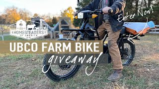 Were GIVING AWAY an UBCO Electric Farm Bike [upl. by Ahsiyn]