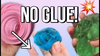 ⟡10 EASY NO GLUE NO BORAX SLIME RECIPES⟡ [upl. by Yrro]