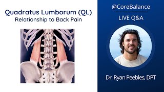 Quadratus Lumborum QL Relationship to Back Pain  LIVE QampA 52224 [upl. by Collar]