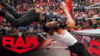 Logan Paul’s war of words with Ricochet turns volatile Raw highlights July 10 2023 [upl. by Saire]